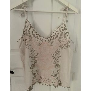 River Island Embroidered Tank Top